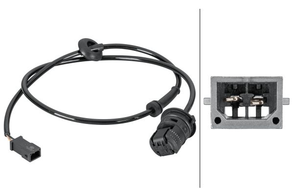 Czujnik, prędkość obrotowa koła HELLA 6PU012806-791