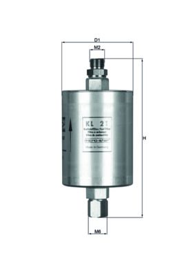 Filtr paliwa MAHLE KL21